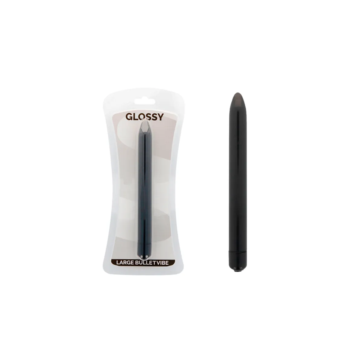 Schlanker Vibrator Schwarz von Glossy | Fesselliebe.de