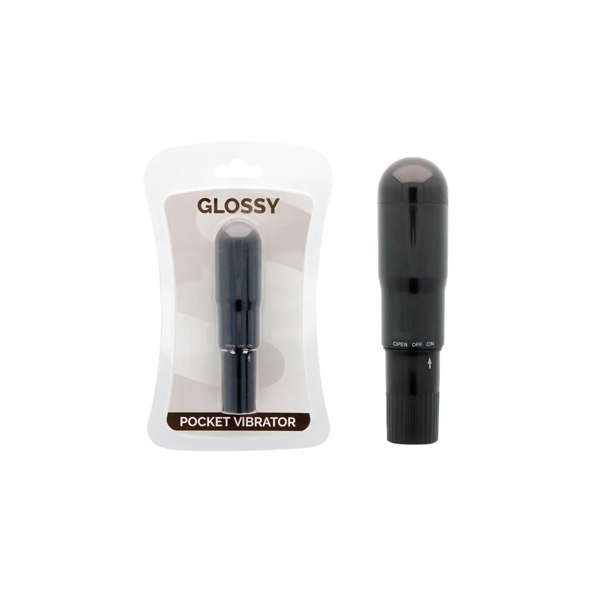 Taschenvibrator Schwarz von Glossy | Fesselliebe.de
