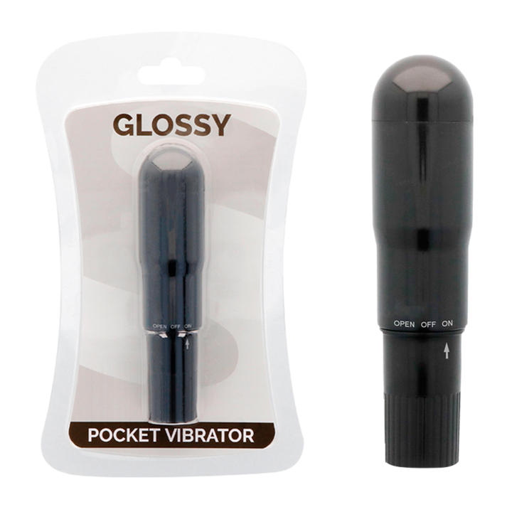 Taschenvibrator Schwarz von Glossy | Fesselliebe.de