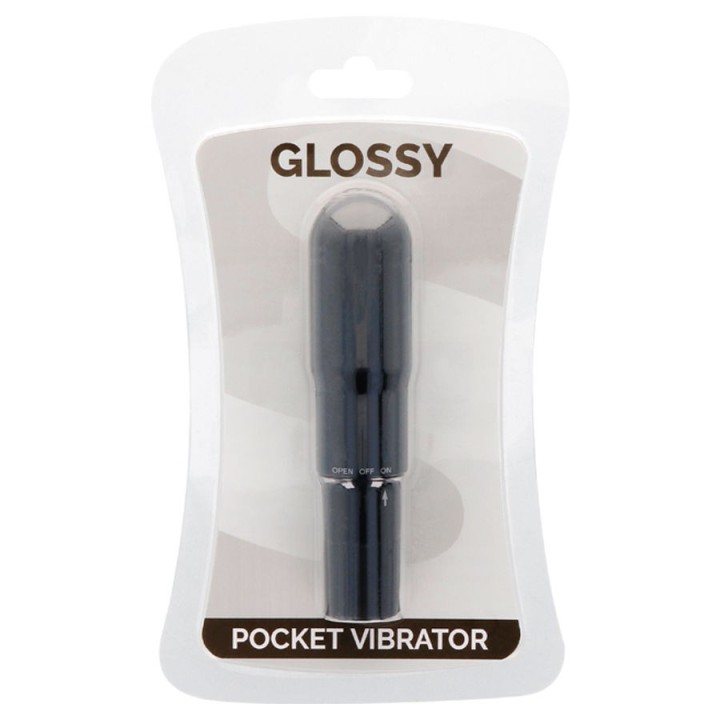 Taschenvibrator Schwarz von Glossy | Fesselliebe.de
