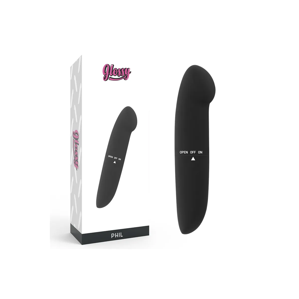 Phil Vibrator Schwarz von Glossy | Fesselliebe.de