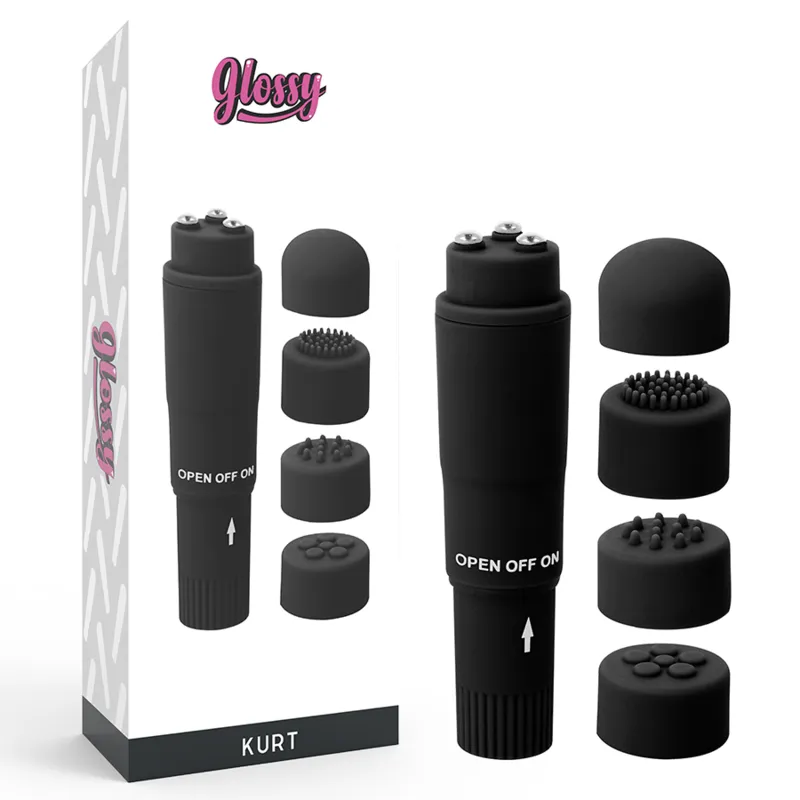 Kurt Taschenmassager Schwarz von Glossy | Fesselliebe.de