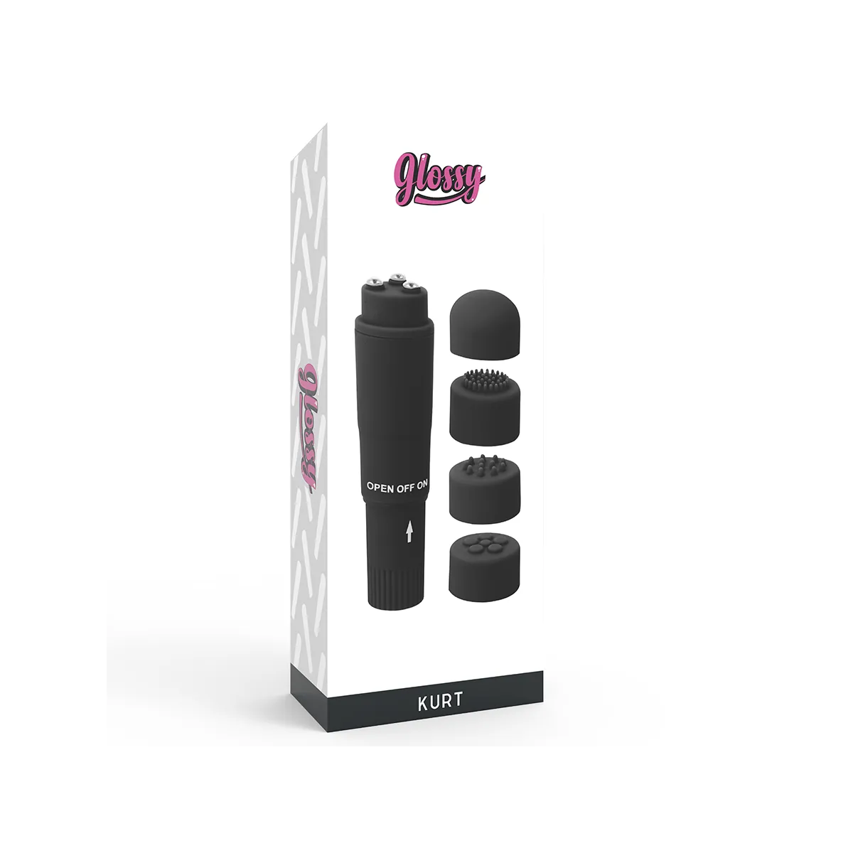 Kurt Taschenmassager Schwarz von Glossy | Fesselliebe.de