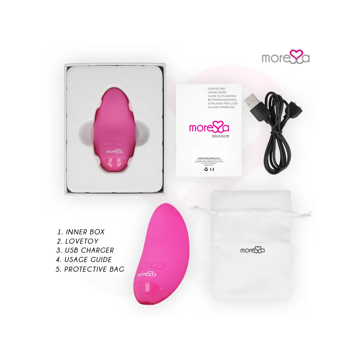 Blossom Rosa Vibrator von Moressa | Fesselliebe.de