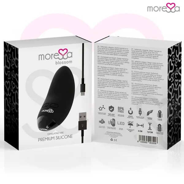 Blossom Schwarzer Vibrator von Moressa | Fesselliebe.de