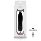 Aufladbarer Vibrator Vier Schwarz 7 Geschwindigkeiten von Dolce Vita | Fesselliebe.de