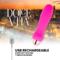 Aufladbarer Vibrator Fünf Rosa 7 Geschwindigkeiten von Dolce Vita