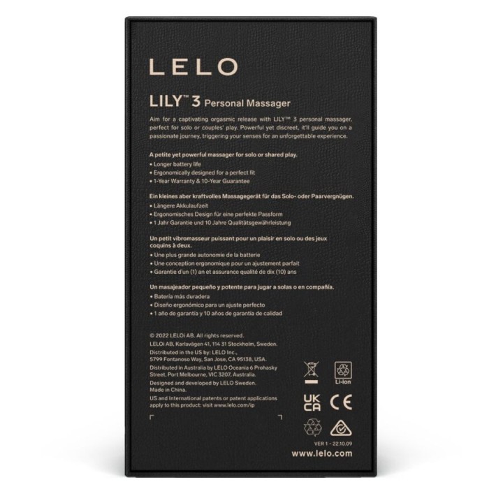 Lily 3 Persönliches Massager - Lila von Lelo | Fesselliebe.de