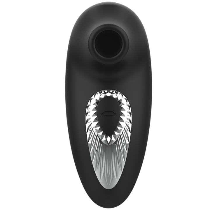 Drake Deluxe Sucking Vibe wiederaufladbares Silikon Schwarz von Black&Silver | Fesselliebe.de