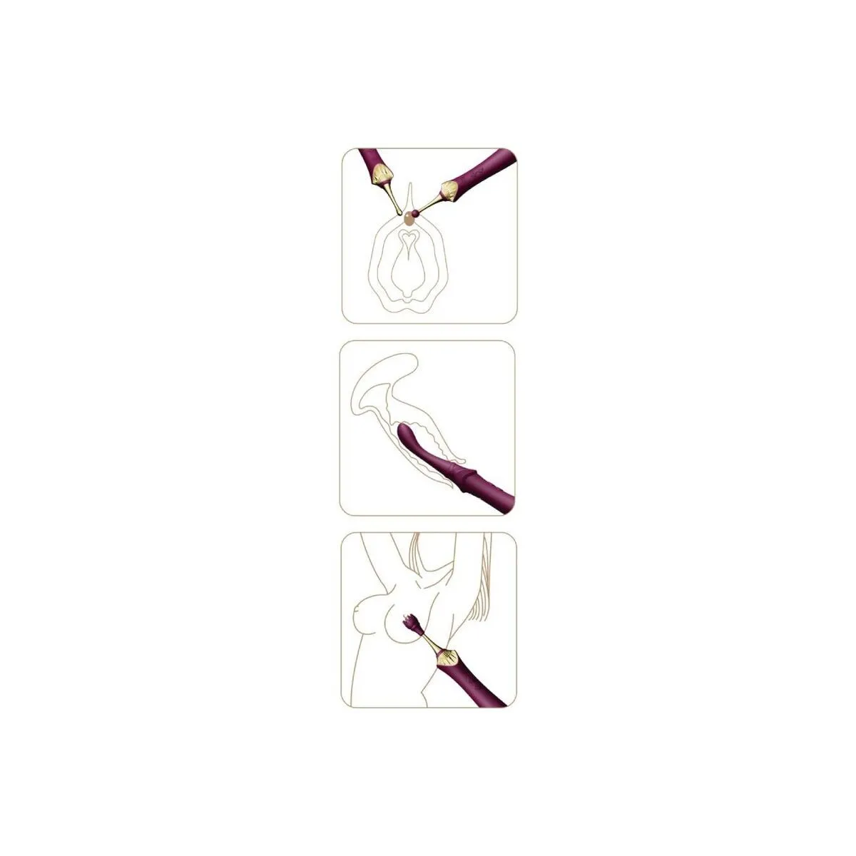 Bess 2 Clitoral Massager Purple von Zalo | Fesselliebe.de