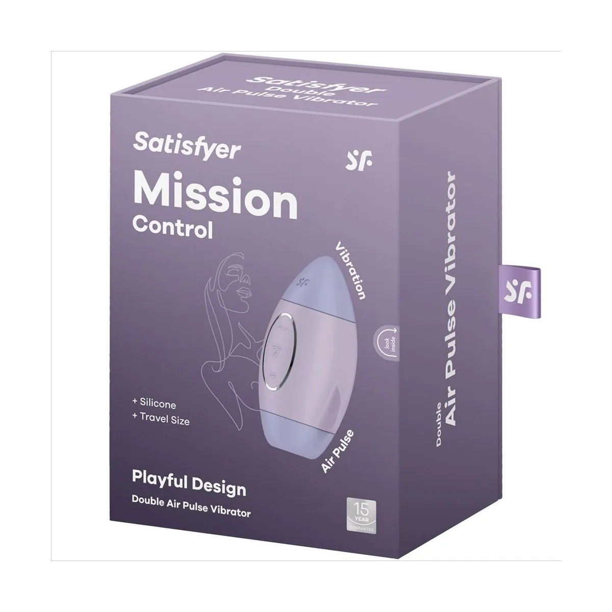 Mission Control Flieder Kleiner Doppelimpuls Vibrator von Satisfyer Vibrator | Fesselliebe.de
