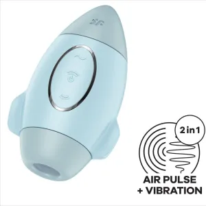 Mission Control Blauer Kleiner Doppelimpuls Vibrator von Satisfyer Vibrator