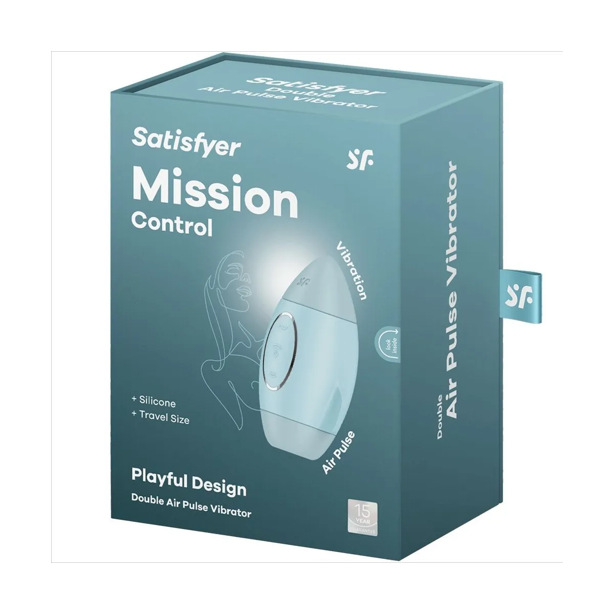 Mission Control Blauer Kleiner Doppelimpuls Vibrator von Satisfyer Vibrator | Fesselliebe.de