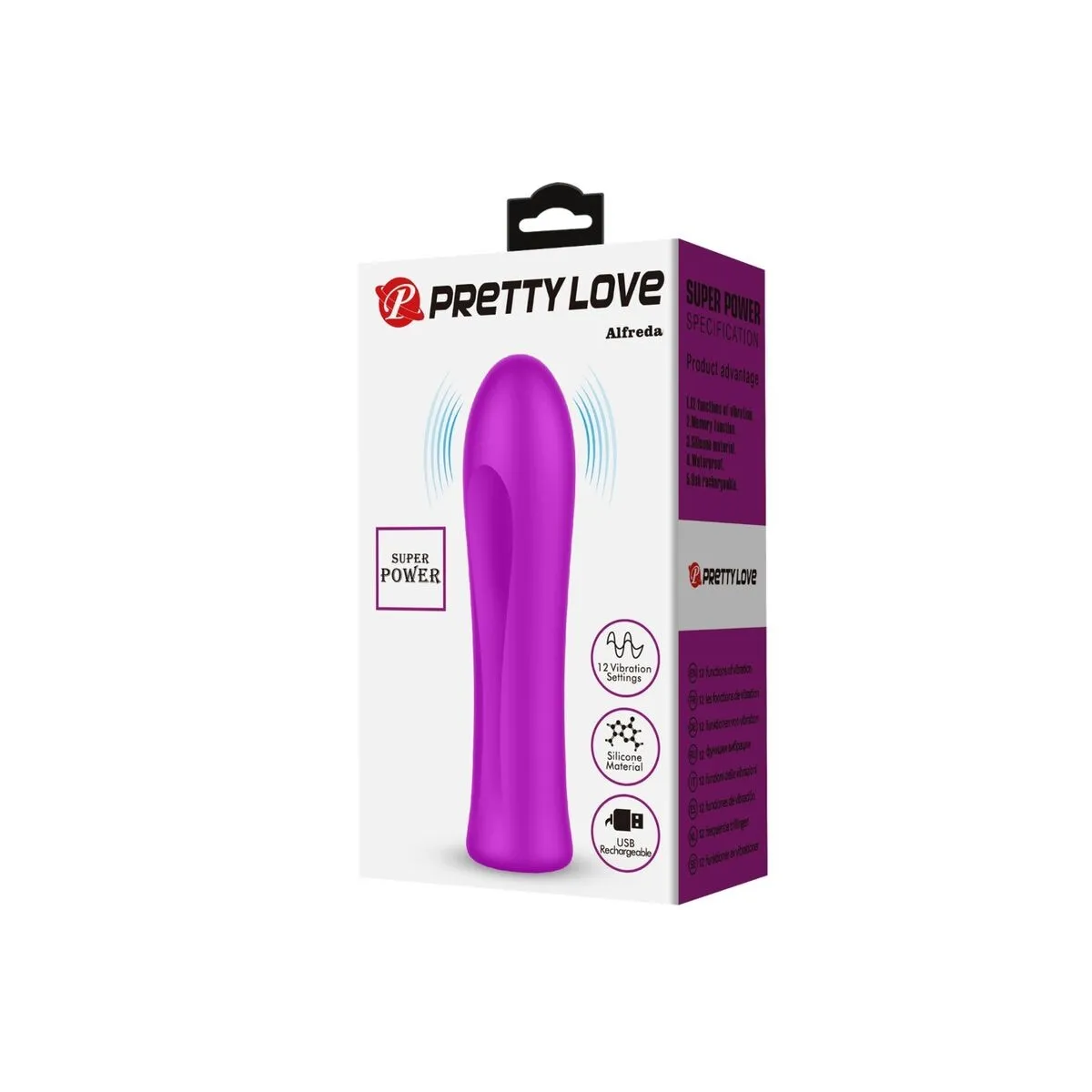 Alfreda Super Power Vibrator Violet von Pretty Love Flirtation | Fesselliebe.de