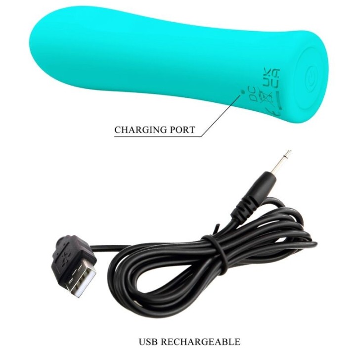 Alfreda Super Power Vibrator Wassergrün von Pretty Love Flirtation | Fesselliebe.de