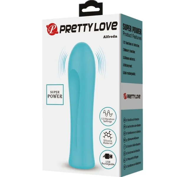 Alfreda Super Power Vibrator Wassergrün von Pretty Love Flirtation | Fesselliebe.de