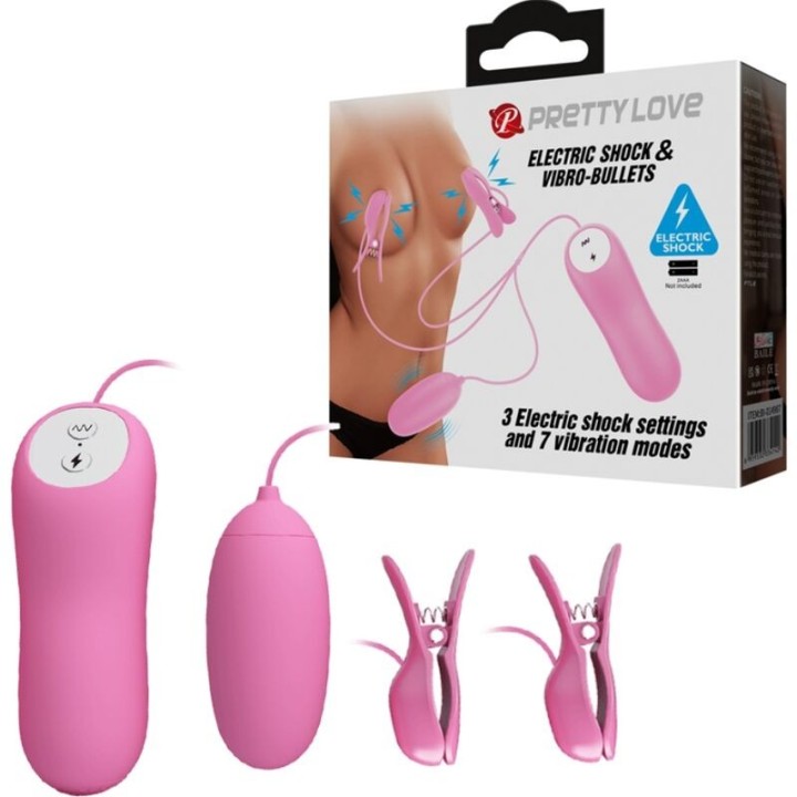 Pinzette mit Vibration und Rosa Eletroschock von Pretty Love | Fesselliebe.de