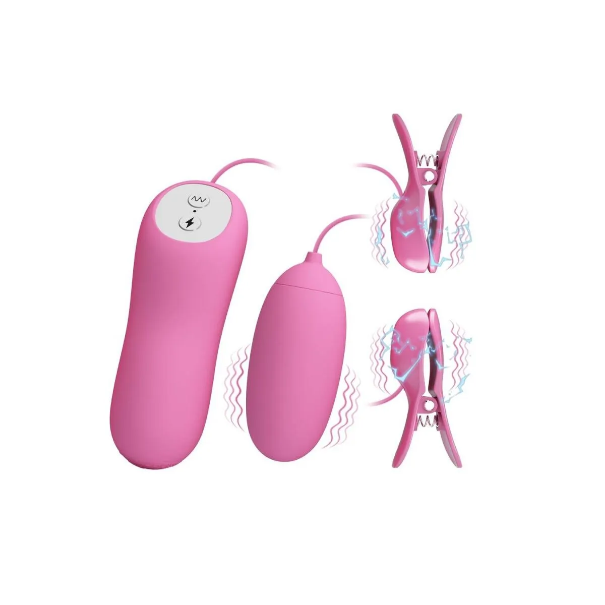 Pinzette mit Vibration und Rosa Eletroschock von Pretty Love | Fesselliebe.de