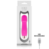 Aufladbarer Vibrator Drei Rosa 7 Geschwindigkeiten von Dolce Vita | Fesselliebe.de