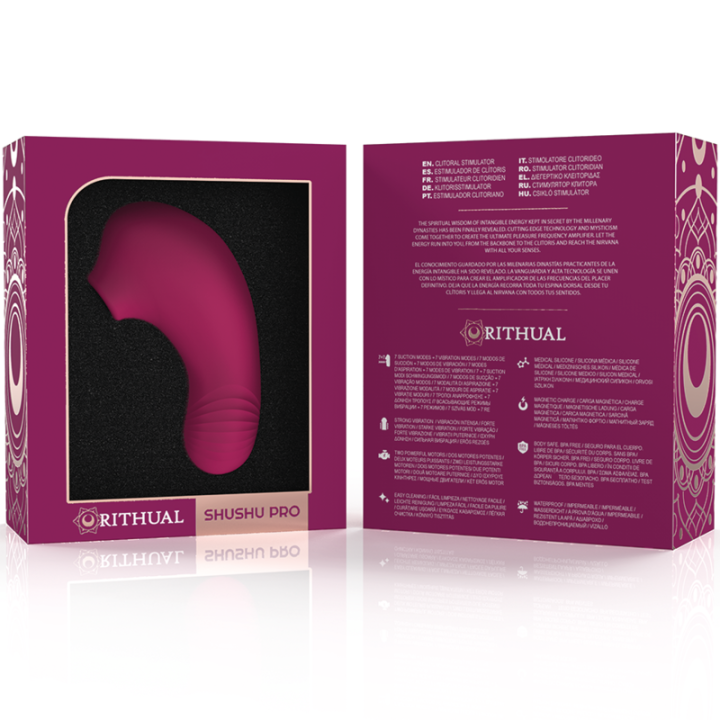 Shushu Pro Pocket Klitoristimulator 2 Leistungsfhige Orchideenmotoren von Rithual | Fesselliebe.de