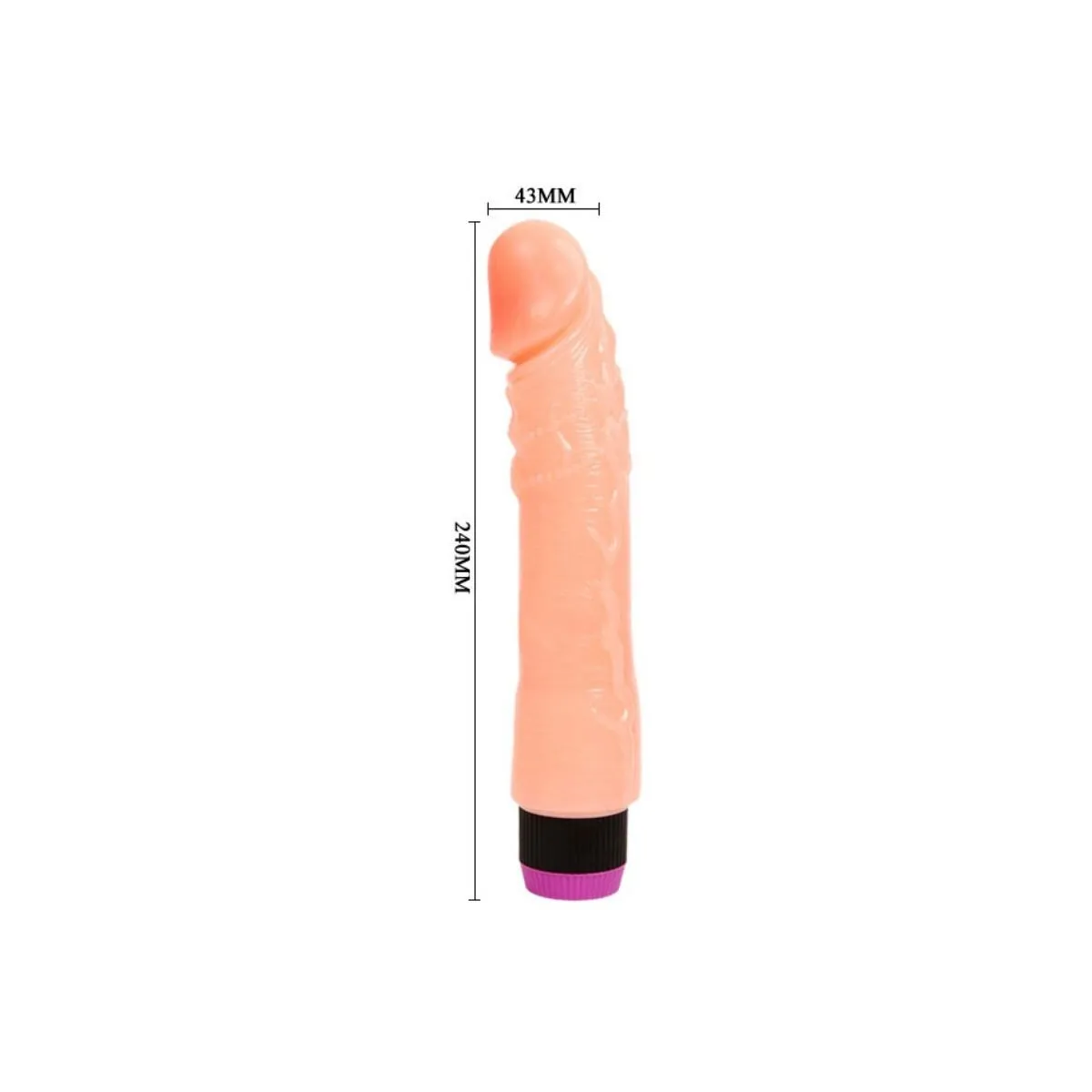 Natürlicher Flexibler Realistischer Vibrator 24 cm von Baile Vibrators | Fesselliebe.de