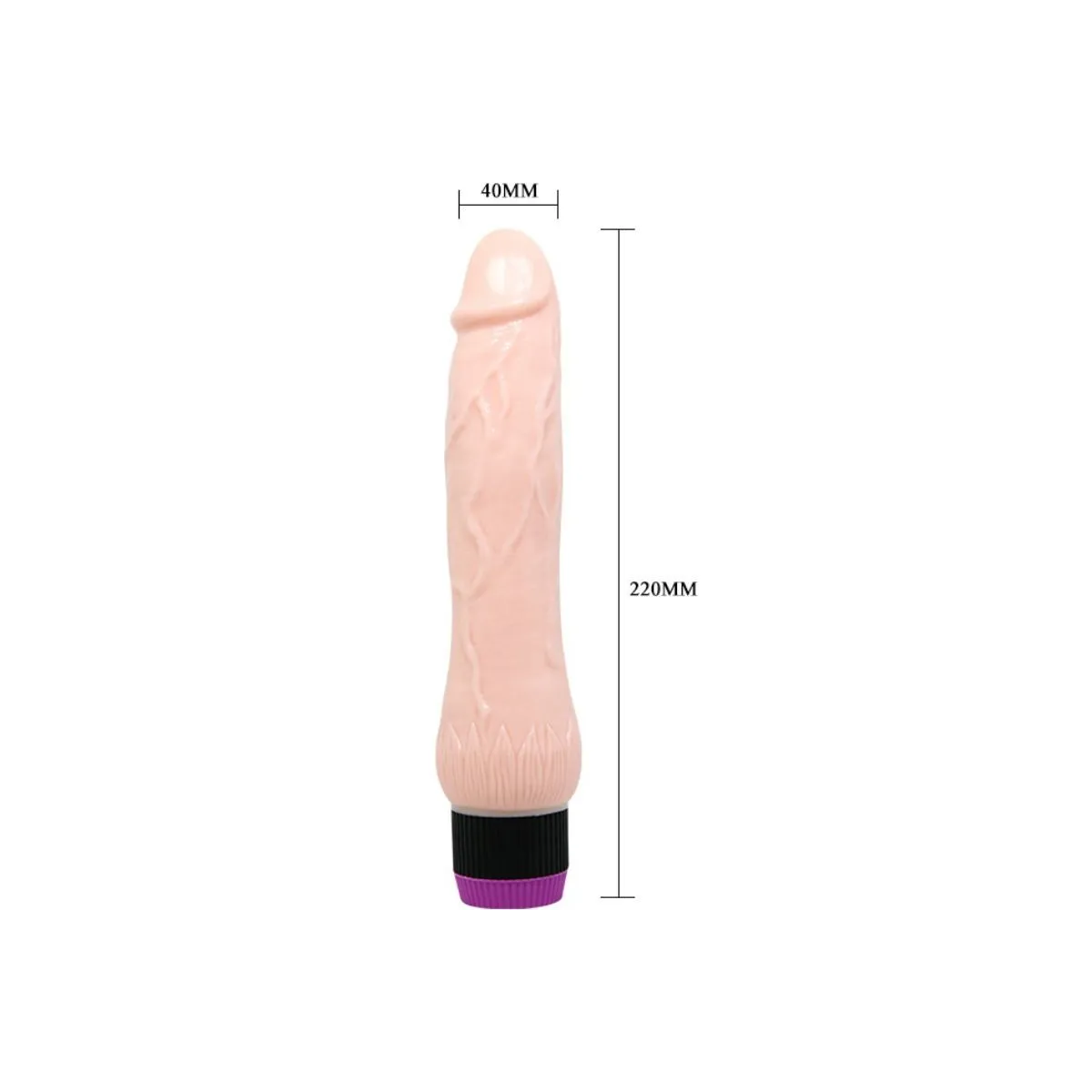 Adour Club Realistischer Vibrator Breite Basis 22 cm von Baile | Fesselliebe.de