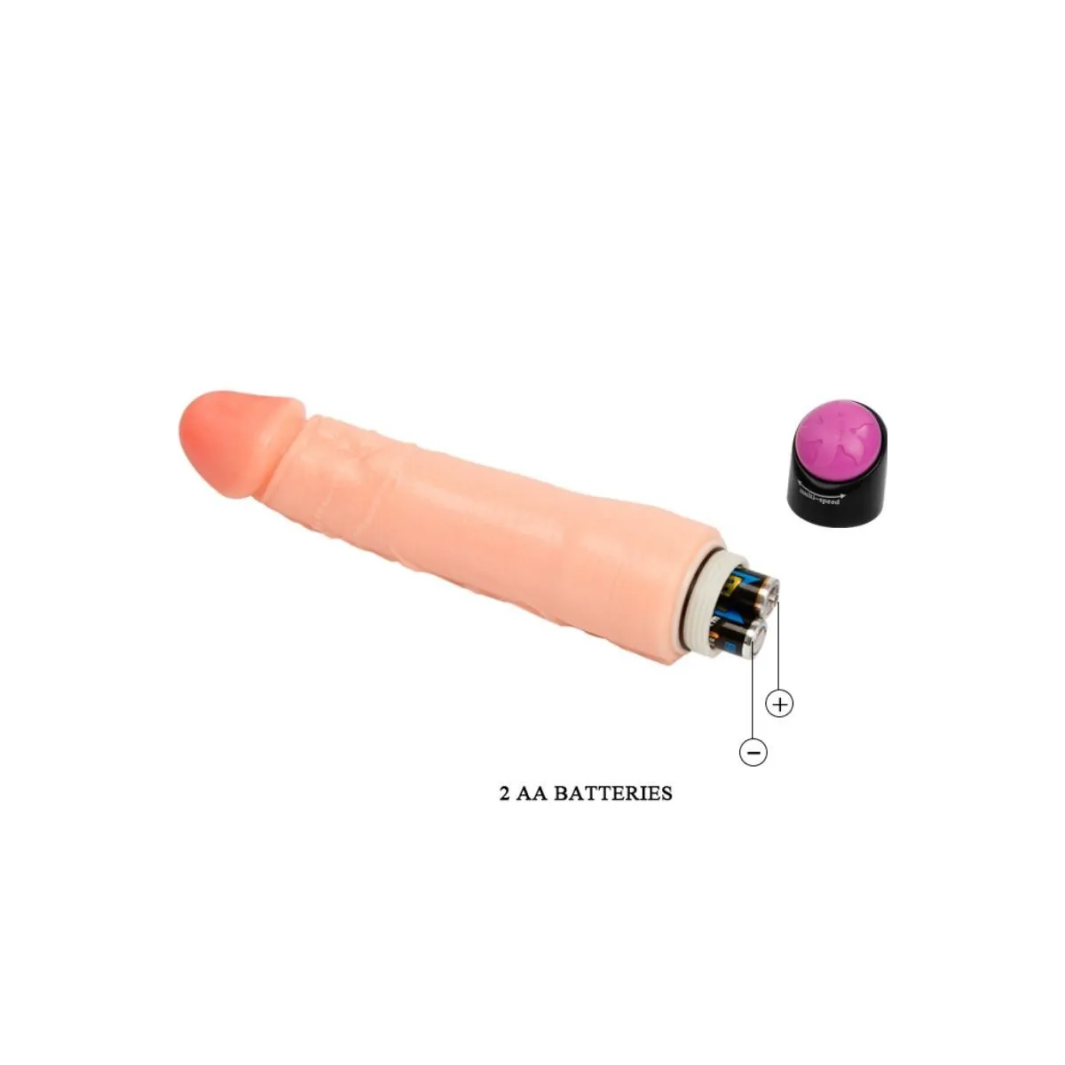 Flexibler Realistischer Vibrator 25 cm von Baile Vibrators | Fesselliebe.de