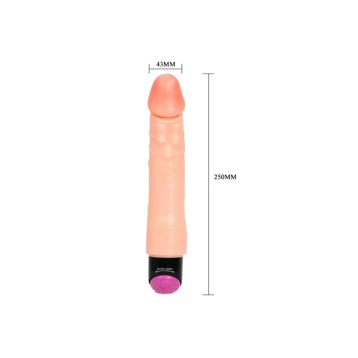 Flexibler Realistischer Vibrator 25 cm von Baile Vibrators | Fesselliebe.de