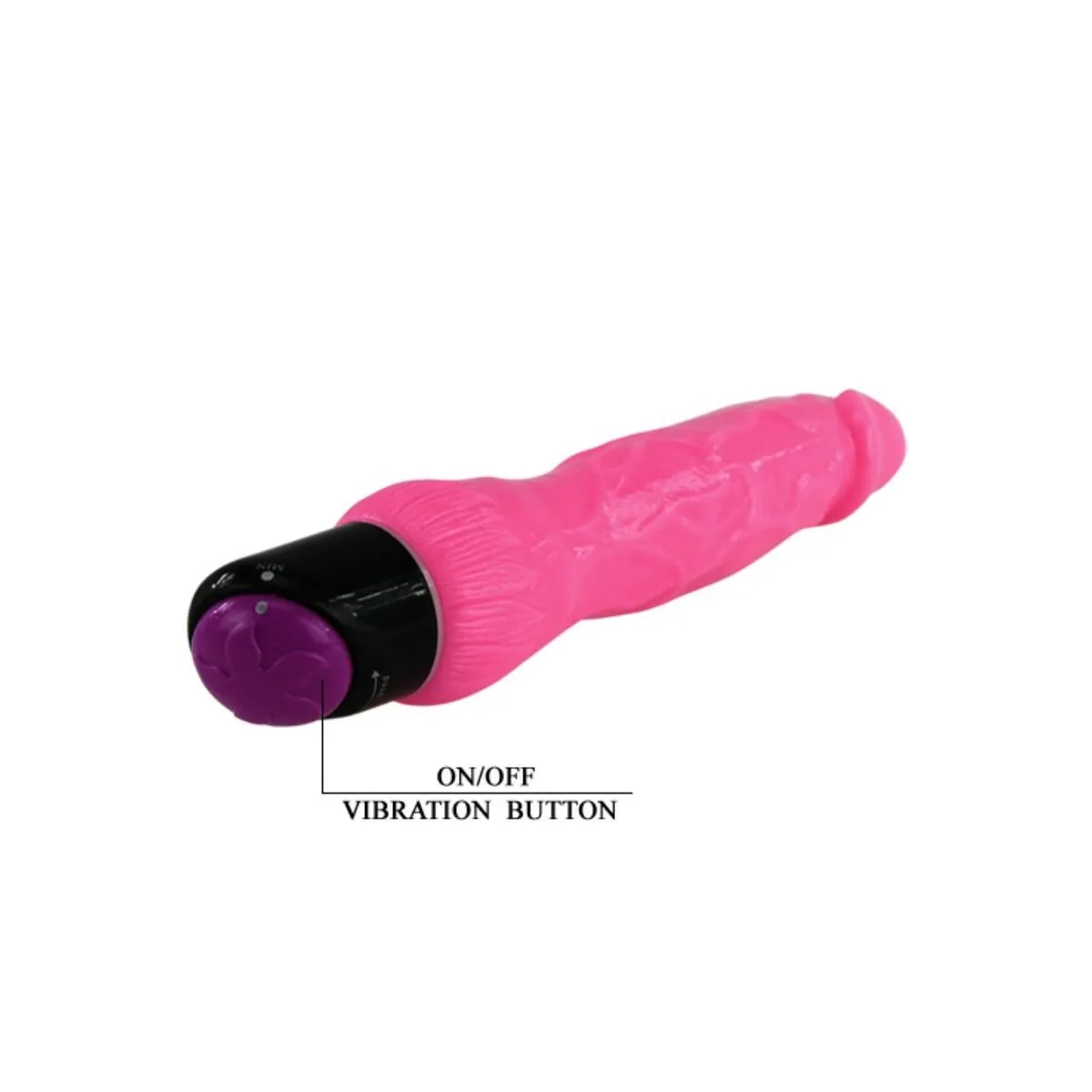 Bunter Sex Realistischer Vibrator Rosa 24 cm von Baile | Fesselliebe.de