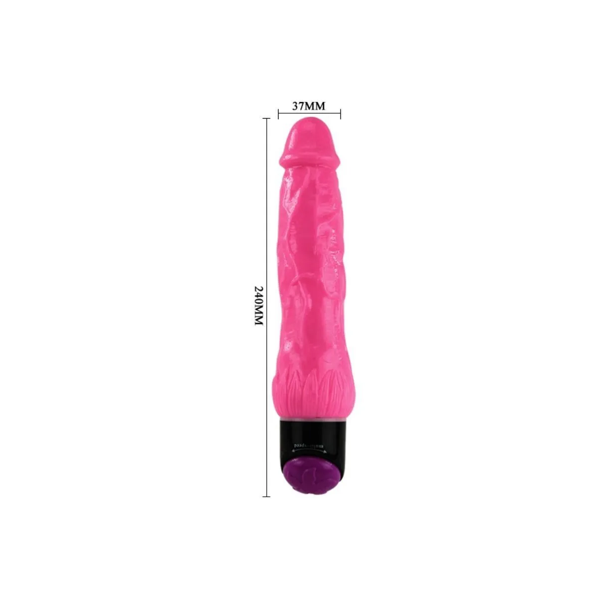 Bunter Sex Lila Realistischer Vibrator 24 cm von Baile | Fesselliebe.de
