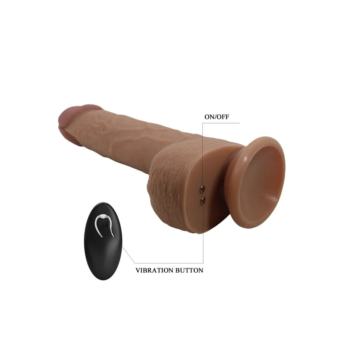 Tommy Realistischer Dildo-Vibrator 22,5 cm von Pretty Love Flirtation | Fesselliebe.de