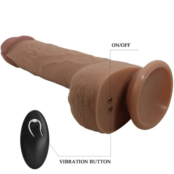 Tommy Realistischer Dildo-Vibrator 22,5 cm von Pretty Love Flirtation | Fesselliebe.de