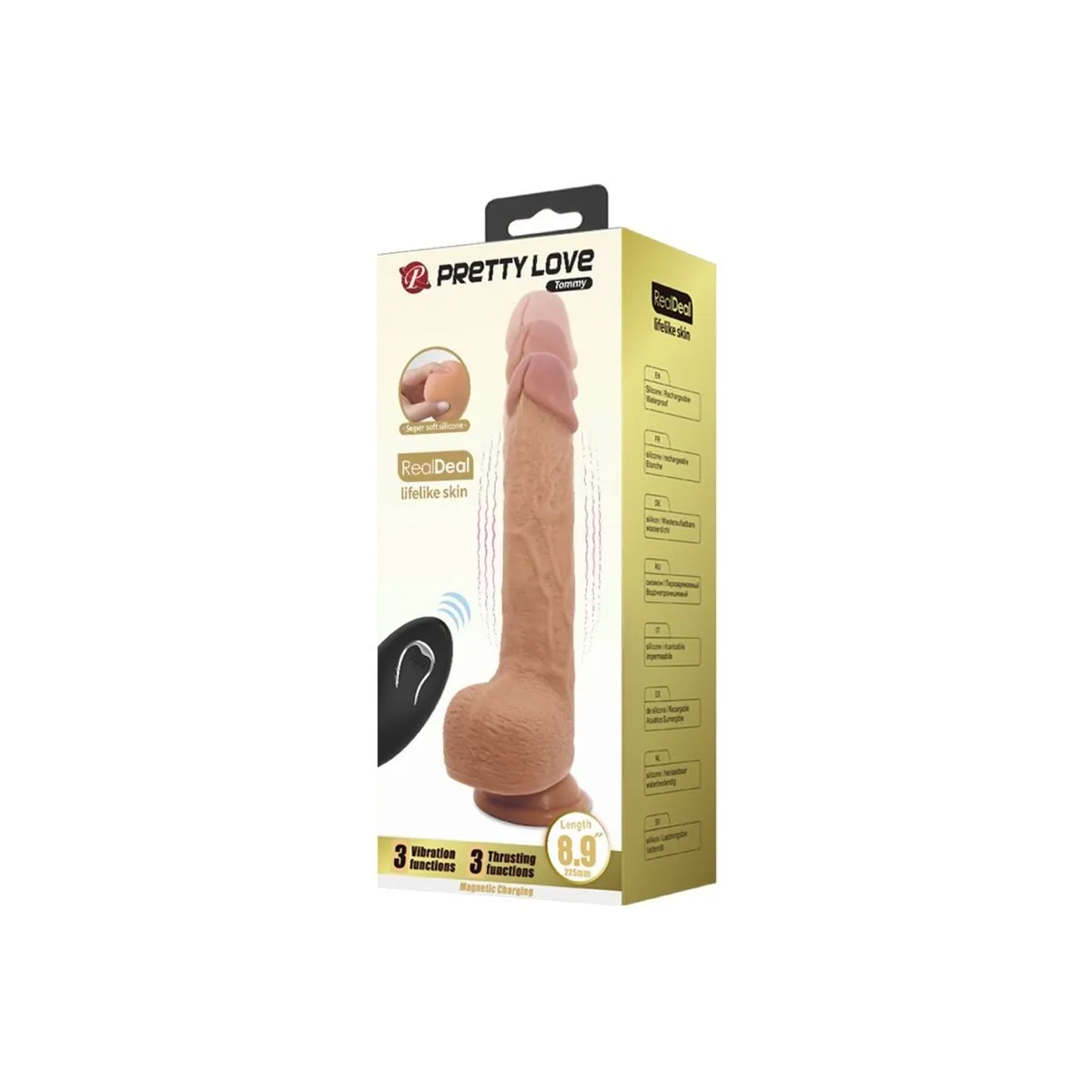 Tommy Realistischer Dildo-Vibrator 22,5 cm von Pretty Love Flirtation | Fesselliebe.de