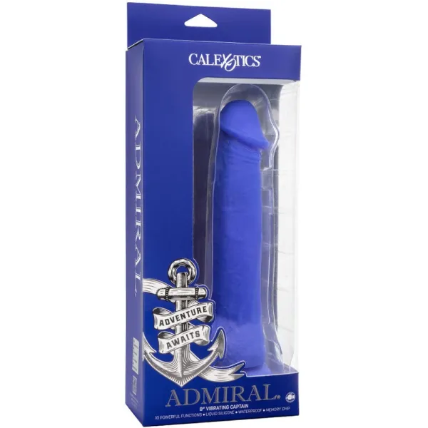Admiral Kapitn Realistischer Dildo-Vibrator Blau von Calexotics | Fesselliebe.de
