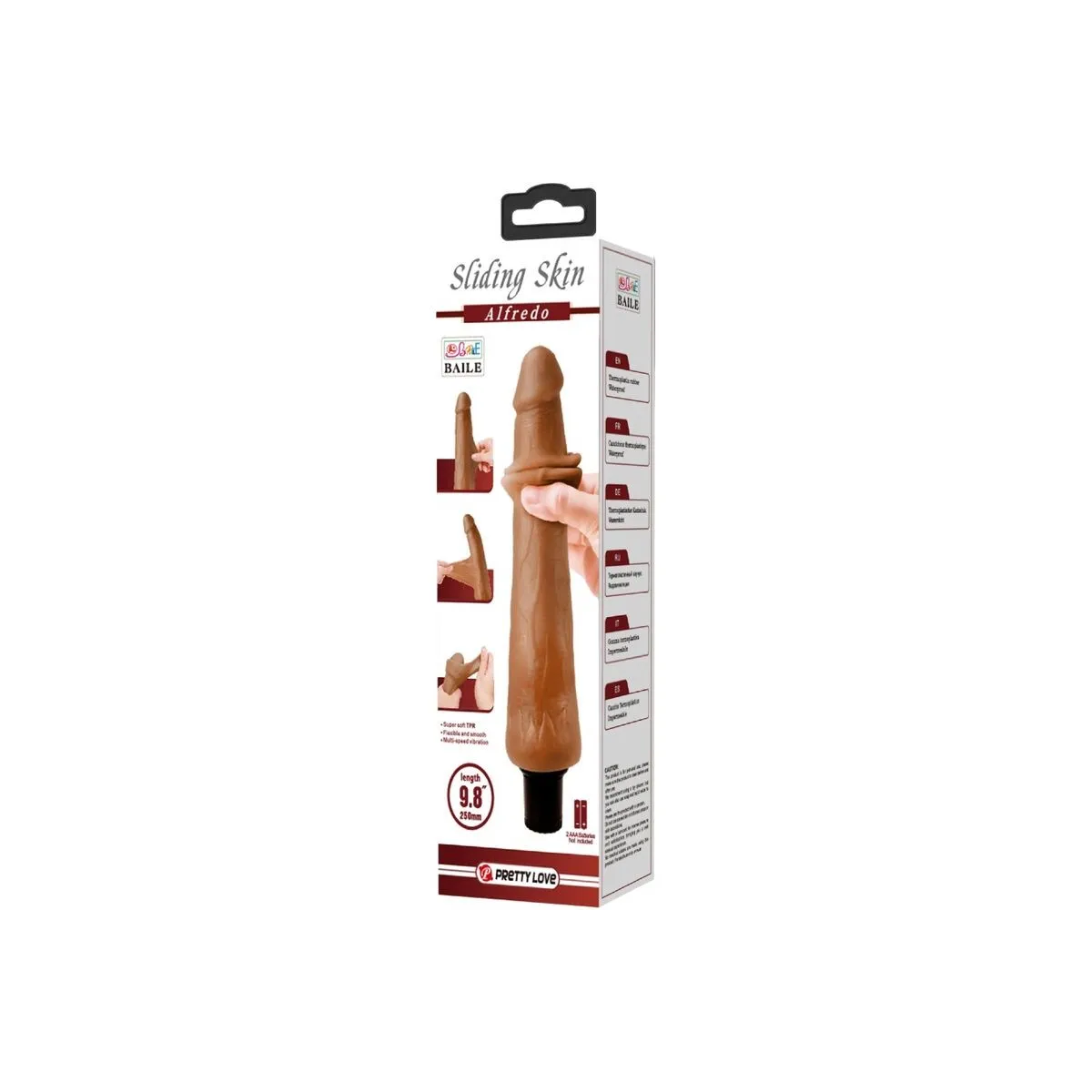 Alfredo Realistischer Vibrator 21,5 cm -O- 4 cm von Pretty Love High Grade | Fesselliebe.de