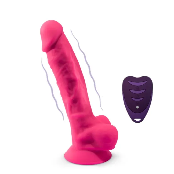 Realistischer Penis Modell 18 Rosa Vibration + mit Fernbedienung Lrs von Silexd | Fesselliebe.de