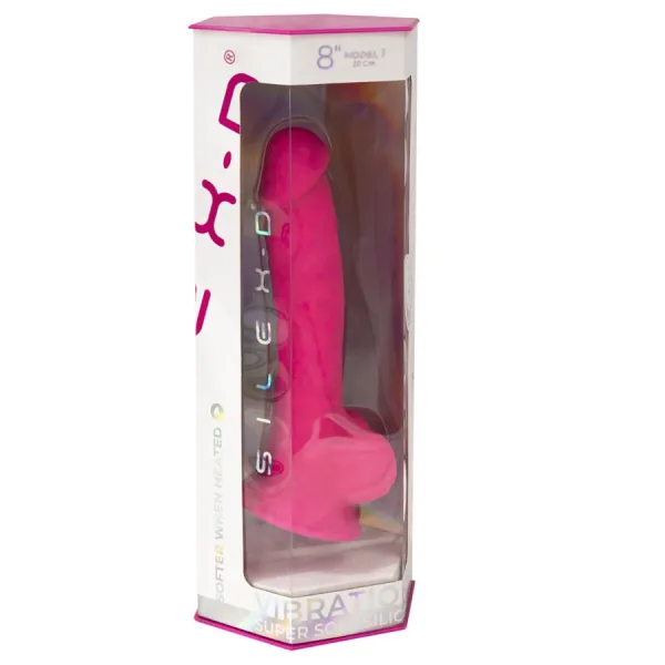 Realistischer Penis Modell 18 Rosa Vibration + mit Fernbedienung Lrs von Silexd | Fesselliebe.de