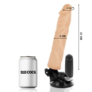 Realistischer Vibrator mit Fernbedienung natürlicher 21 cm -O- 4 cm von Basecock