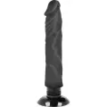 Realistischer Vibrator 2-1 Schwarz 20 cm -O- 4 cm von Basecock