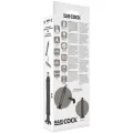 Realistischer Vibrator 2-1 Schwarz 20 cm -O- 4 cm von Basecock