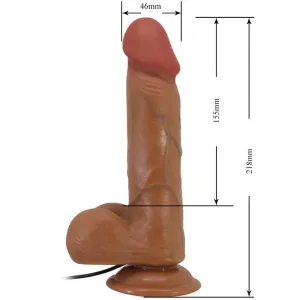Bahamut Realistischer Vibrator 21,8 cm Flesh mit Fernbedienung von Baile