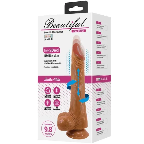 Calisto Realistischer Dildo 24 cm Hautfarben von Baile Vibrators | Fesselliebe.de