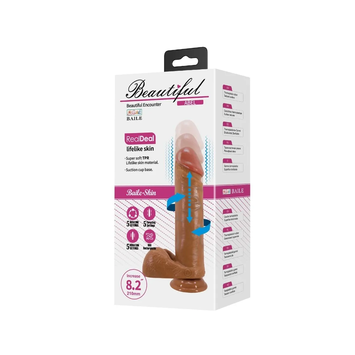 Abel Realistischer Dildo 21 cm Mulatte von Baile Vibrators | Fesselliebe.de