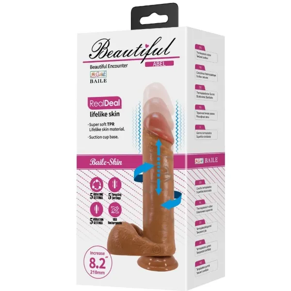 Abel Realistischer Dildo 21 cm Mulatte von Baile Vibrators | Fesselliebe.de