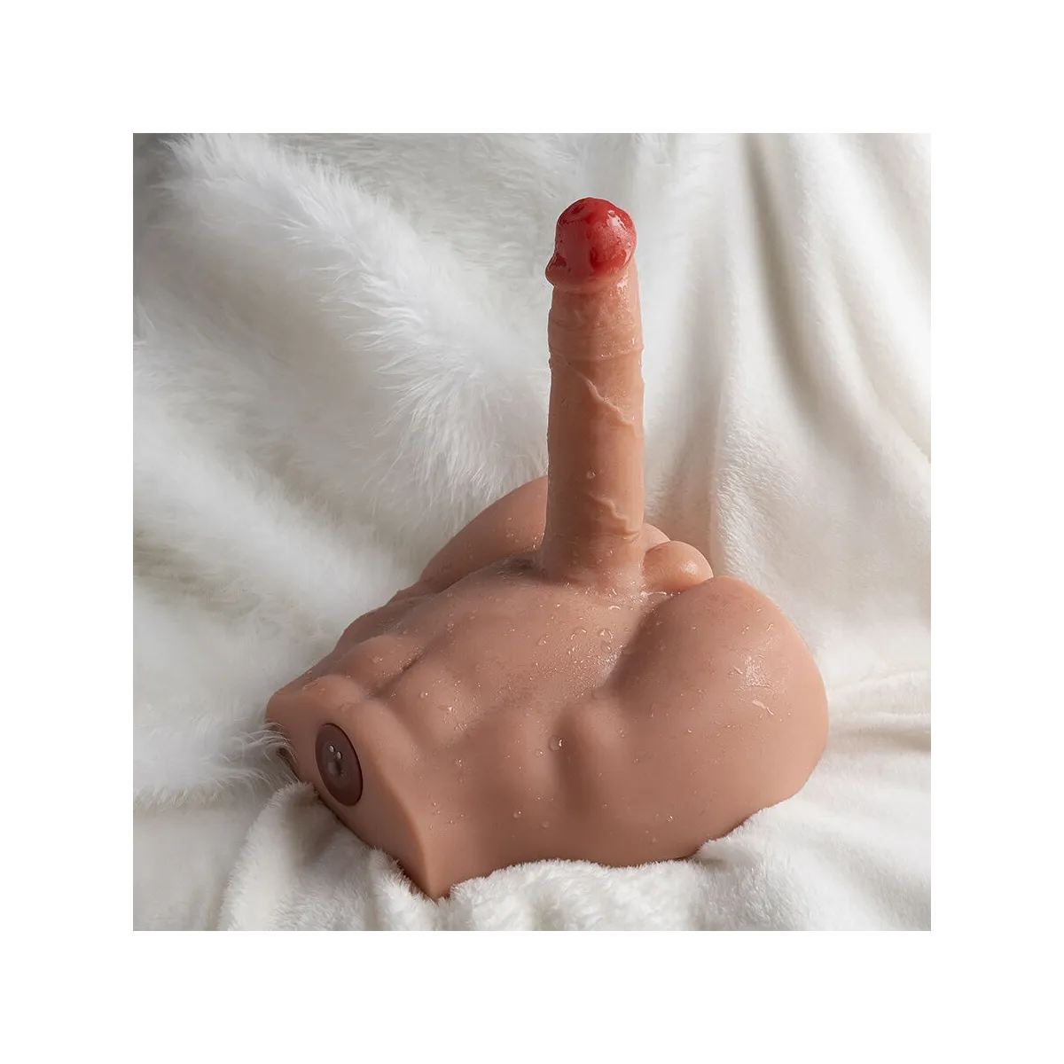Realistischer Dildo-Masturbator mit Frontposition und Stossfunktion, 17,5 cm von Xise | Fesselliebe.de