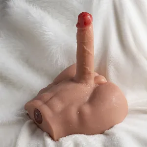 Realistischer Dildo-Masturbator mit Frontposition und Stossfunktion, 17,5 cm von Xise