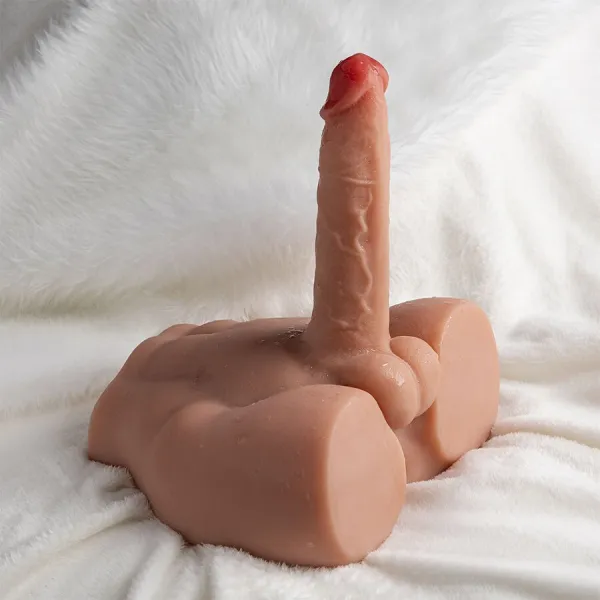 Realistischer Dildo-Masturbator mit Frontposition und Stossfunktion, 17,5 cm von Xise | Fesselliebe.de