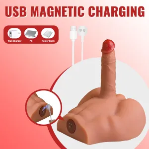 Realistischer Dildo-Masturbator mit Frontposition und Stossfunktion, 17,5 cm von Xise