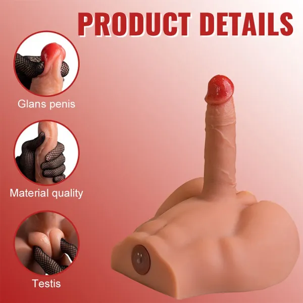 Realistischer Dildo-Masturbator mit Frontposition und Stossfunktion, 17,5 cm von Xise | Fesselliebe.de