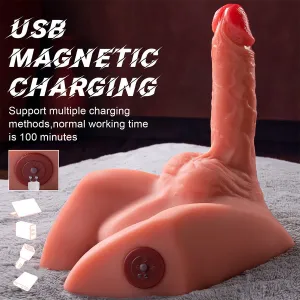 Michael Realistischer Dildo und Anusmasturbator mit Stossfunktion, 15 cm von Xise